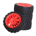 thumbnail image 4 of CUITING 4 Pieces Wheel Rim Tire Universal Spare for XV01 XV02 DIY Accessories Trucks black, 4 of 9
