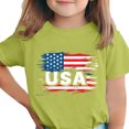 thumbnail image 1 of T-Shirt pour Enfants, Imprimé de la Fête de l'Indépendance à Manches Courtes et Col Rond, Haut Décontracté et Polyvalent pour Garçons et Filles de 3 à 15 Ans, 1 of 6