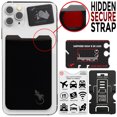 thumbnail image 1 of Gecko Travel Tech Phone Wallet - Stick On Card Holder Wallet for Cell Phones - Adhesive Card Pocket - BLACK GRAY, 1 of 4