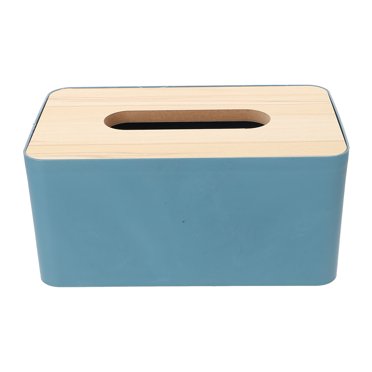 1 Pc Napkin Box Wooden Lid Tissue Container Simple Napkin Box Home Tissue Case