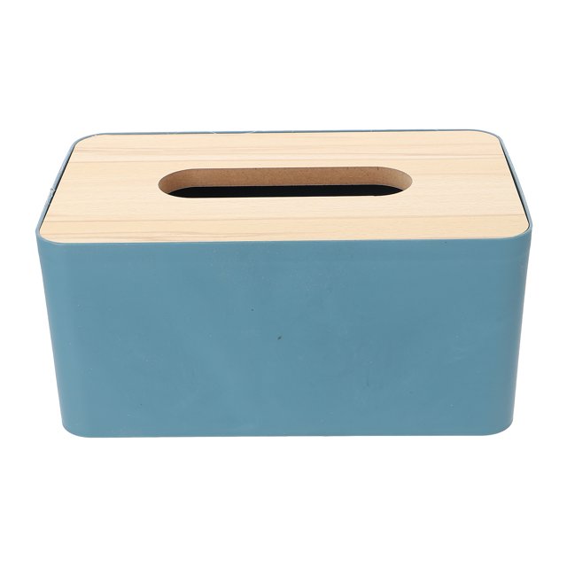 1 Pc Napkin Box Wooden Lid Tissue Container Simple Napkin Box Home Tissue Case