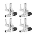 thumbnail image 1 of HLONK 4 PCS Splitter Oxygen Tube Distributor Inflatables Valve Air Admittance Silver, 1 of 8