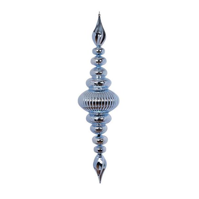 Vickerman M183829 41 in. Periwinkle Shiny Finial Ornament