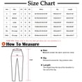 thumbnail image 2 of Yuyuzo Cotton Linen Pants for Women High Waisted Ruffle Drawstring Wide Leg Ankle Length Trousers, 2 of 3