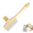 thumbnail image 5 of Flea Comb for Cats, SelfCleaning Flea Comb for LongHaired Dogs Gentle Grooming Brush with Release Button, Yellow Ref: 6976, 5 of 5