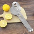 thumbnail image 4 of Food Tongs, Squeezer  Grip Heat Resistance Mini Round Teabag Tongs With Strainer Plate For Tea, 4 of 8