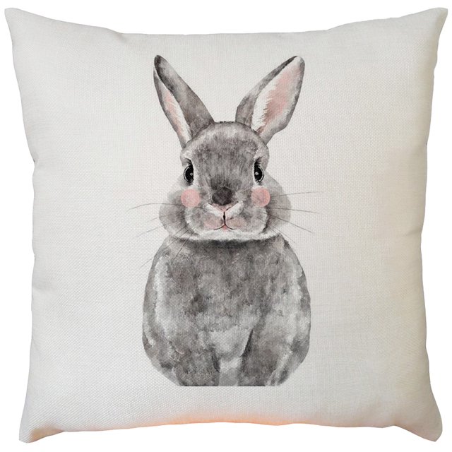 TIMIFIS Throw Pillows Throw Pillow Covers Easter Sofa Bed Home Decoration Festival Rabbit Pillow Case Cushion Cover Home Decor - Fall