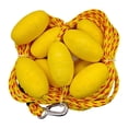 thumbnail image 1 of Lipstore 60ft Tow Rope for 1 to 6 Riders for Tubing, Water Sports with 9 Floats, with Hook Heavy Duty Boating Tow Rope, Towable Tube Red Spots, 1 of 8