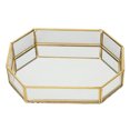 thumbnail image 1 of Haofy Exquisite Decorative Glass Tray Jewelry Dessert Holder Plate W/ Flannel Bottom, 1 of 8