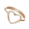 thumbnail image 2 of Xingzhi Bague pour Femme en Alliage Ajourée en Forme de Cœur, Bague à Joint Ajustable, Accessoires de Bijoux pour Femme Fille, Or, 2 of 7