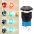 thumbnail image 3 of 16mm Black Metal Self Locking Switch  LED Lamp Symbol  IP65 Protection with Stainless Steel Housing for Practical Use  Oxidized Finish for High Performance, 3 of 7