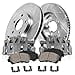 thumbnail image 3 of Callahan Brake Parts Front Brake Kit For Dodge Nitro 2007-2011, Jeep Liberty 2008-2012 [Model Specific] Replacement Drilled Slotted Brake Rotors and Ceramic Brake Pads, 3 of 4