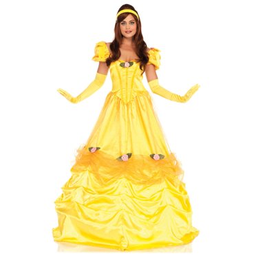 Leg Avenue Belle of the Ball Costume Robe de Beauté Princesse Jaune pour Femme TP-TG