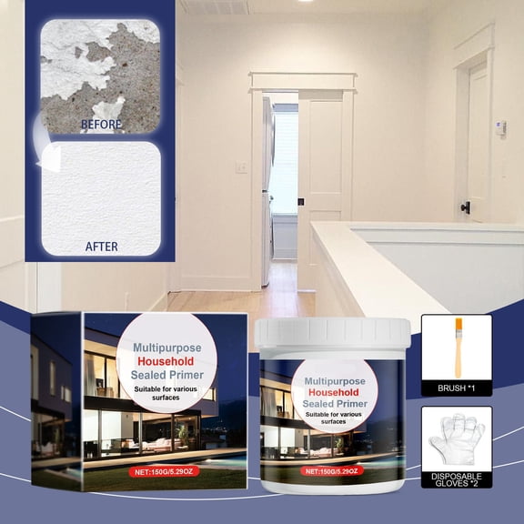 BAOPAI Multi-Purpose Sealer Primer - Durable Surface Protection Maintains Vibrant Color Resists Daily Wear for Indoor Outdoor Use on Various Surfaces