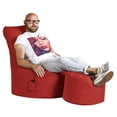 thumbnail image 2 of Gouchee Home Swing Brava Red Bean Bag Chair – Water-Repellent Fabric with Polystyrene Bead Filling, Suitable for Adults and Teens, Lightweight & Portable Seating for Bedroom, Dorm or Living Room, 2 of 12
