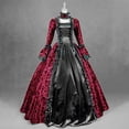 thumbnail image 2 of 2025 Femmes Automne Hiver Vêtements Femmes Rétro Imprimé Floral Bal Mignon Vêtements Robes, 2 of 2