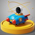 thumbnail image 1 of Press Space Astronaut Toy Pullback Car Walking Colorful Toy, 1 of 8