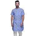 thumbnail image 1 of Atasi Kurta Imprimée pour Hommes Col Mandarin Coton Cambric Chemise Kurta Décontractée, 1 of 1