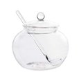 thumbnail image 1 of Household Transparent Jars Large Round Glass Spice Jars Storage Jars Kitchen Tool Sugar Container with Glass Lid and Spoon for Kitchen (350ml), 1 of 8
