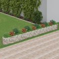 thumbnail image 1 of vidaXL Gabion Lit Surélevé Fer Galvanisé 610x50x50 cm, 1 of 5