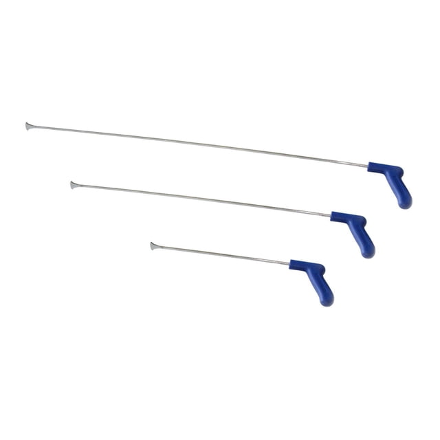 funtasica 3Pcs Generic Auto Body Repair Tool Dent Removing Paintless Dent Removal Rods With Sawtooth