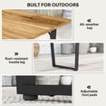 thumbnail image 4 of Rooflare Dining Table, Easy Assembly, Includes Table Top Only, Seats 4-6 People, Suitable for Living Room,Brown., 4 of 6