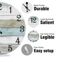 thumbnail image 4 of Wall Clock Silent Non Ticking Wall Clocks Battery Operated, Rustic Coastal Country Clock Decorative for Bathroom Kitchen(10 In), 4 of 4