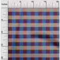 thumbnail image 1 of oneOone Cotton Poplin Blue Fabric Gingham Check Craft Projects Decor Fabric Printed By The Yard 56 Inch Wide, 1 of 4