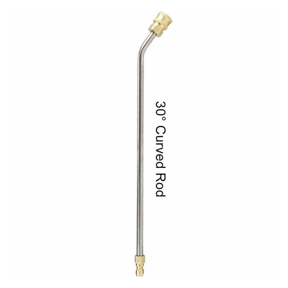 Washer Kit Turbo Nozzle Extension Wand High Pressure Spray Nozzle Stainless Steel 1/4 Quick Connect Anti-corrosion Bent Rod