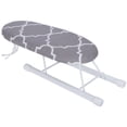 thumbnail image 1 of Mesa para Planchar Ropa, Mini Planche à Repasser de Table, Planches à Repasser Mini Planche à Repasser Manchons Pliables Poignets Colliers Table à Repasser pour la Maison et le Voyage Mode Grille Carrée, 1 of 8