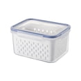 thumbnail image 1 of Fresh Produce Vegetable Fruit Storage Containers Fruit Vegetable Storage Containers for Fridge Draining Fresh Containers Produce Storage Containers Large Organizer Bins with Lid Colander, 1 of 9