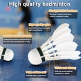 thumbnail image 2 of TFixol Lightweight Iron Alloy Badminton Racket Set with 3 Shuttlecocks - Pink, Blue, Green, White, or Black Options for Enhanced Court Performance, 2 of 6