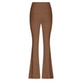 thumbnail image 3 of yoeyez Plus Size Leggings for Women Tummy Control High Waist Yoga Pant Soft Stretch Quick Drying Tight With Pockets, Brown S, 3 of 5
