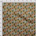 thumbnail image 4 of oneOone Georgette Viscose Orange Fabric Geometric Mix Texture Sewing Material Print Fabric By The Yard 42 Inch Wide, 4 of 4