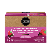 Zavida Raspberry Chocolate Flavoured K Cups Single Serve Coffee Pods - 12 Pods