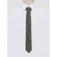 thumbnail image 2 of INSPIRE CHIC Men's Self-Tied Solid Color Formal Slim Ties Dark Gray, 2 of 5