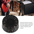 thumbnail image 4 of 4PCS Top Hat Knobs Electric Guitar Volume Tone Adjustment, Durable Plastic Material,  Rotation, Universal Compatibility, Unique Design, 4PCS Total For Replace And Use, 4 of 8