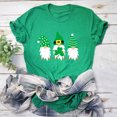 thumbnail image 2 of Pompotops T-Shirt Décontracté pour Femmes Imprimé Fête de la Saint-Patrick à Manches Courtes, 2 of 4