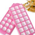 thumbnail image 2 of Maytalsory Dumplings DIY Tool Delicious Dumplings Easily Pink Wide Applications Durable 21 Grid Round, 2 of 6
