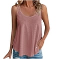 thumbnail image 2 of UPPADA Womens Ruched Tank Tops Crewneck Casual Summer Tops Solid Color Blouses Basic Sleeveless Shirts Tunic Flowy Loose Shirts, Today, 2 of 6