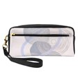 thumbnail image 1 of Cuir Portable Voyage Small Makeup Bag, Multifonctions Rangement Bag, Bohème Simple Rond Crayon Cas, 1 of 4