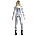 thumbnail image 5 of Morphsuits Women’s Silver Skinsuit Halloween costume, Medium, 5 of 5