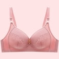 thumbnail image 2 of Abcnature Women's Bras Embroidery Thin Style Ventilate Back Buckle Bras without Steel Rim, 2 of 5