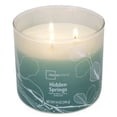 thumbnail image 3 of Bougie parfumée Mainstays à 3 mèches, enveloppée texturée Sources cachées, 14 oz, 3 of 4