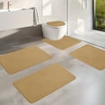 thumbnail image 5 of zanvin Bathroom Rug, Memory Foam Bath Mat 5 Set Bathroom Rugs for 5 Pcs Toilet Mats Universal Soft Comfortable Water Absorption Non-Slip Thick Machine Washable Easy Dry Dark Color, 5 of 5