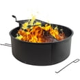 thumbnail image 1 of 36' Rectangular Steel Campfire Ring with Cooking Grate, by Sunnydaze Decor, 1 of 10