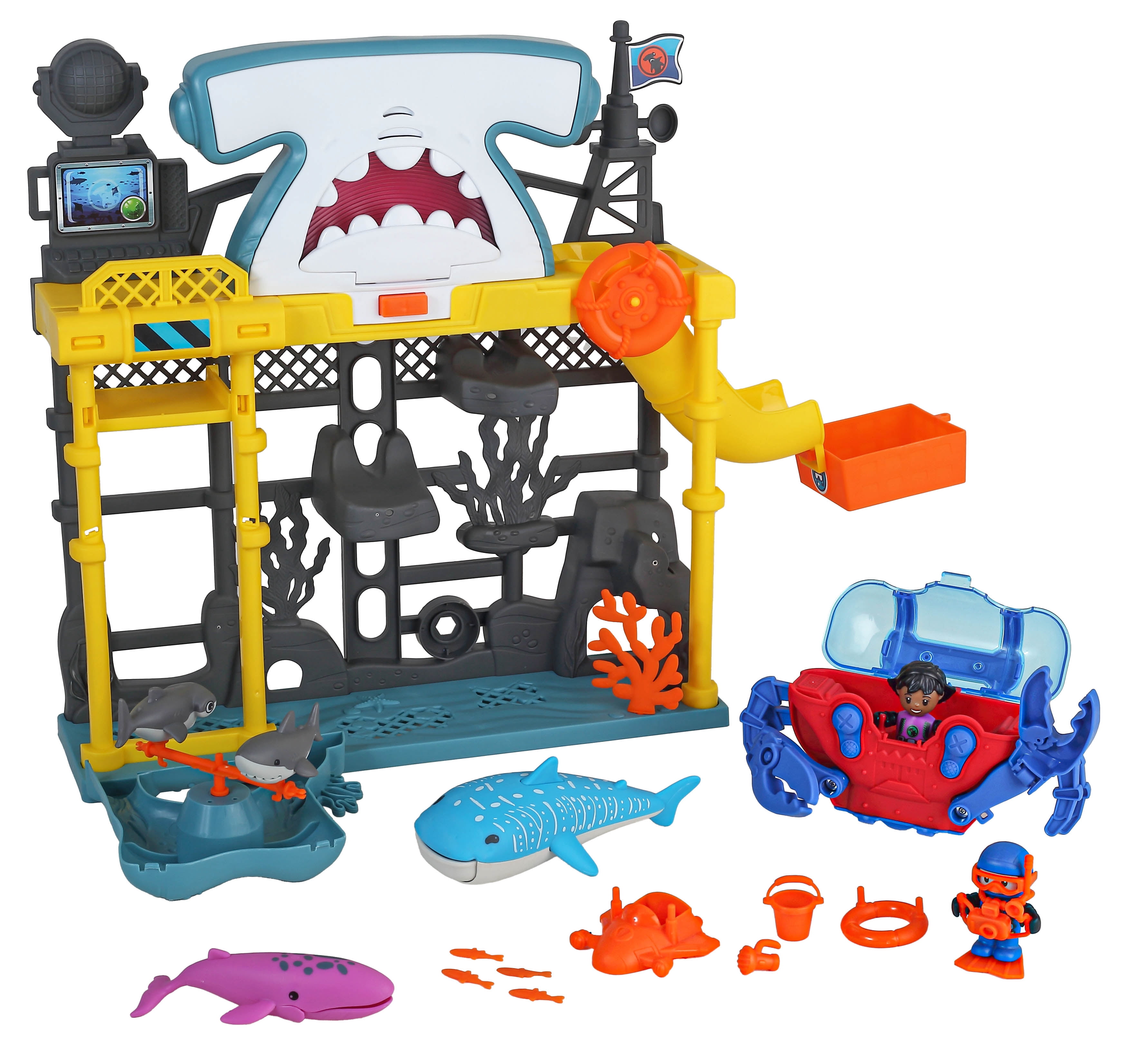 Kid Connection Ocean Adventure Playset with Light & Sound, 22 Pieces