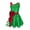 Green, variant on Jhaoyu Kids Girls Christmas Dance Dress Sleeveless Ballet Tutu Figure Ice Skating Dress Green 4