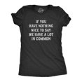 thumbnail image 1 of Womens If You Have Nothing Nice to Say We Have A Lot In Common T Shirt Funny Rude Joke Saying Tee for Ladies (Heather Black - COMMON) - M, 1 of 3