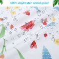 thumbnail image 4 of Fitted Vinyl Table Cloth Elastic Edged Flannel Backed  Waterproof Wipeable Christmas Vinyl Tablecloth For Dinning Room, 4 of 6